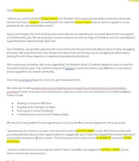 Template Letter - Christmas Invitation 2025